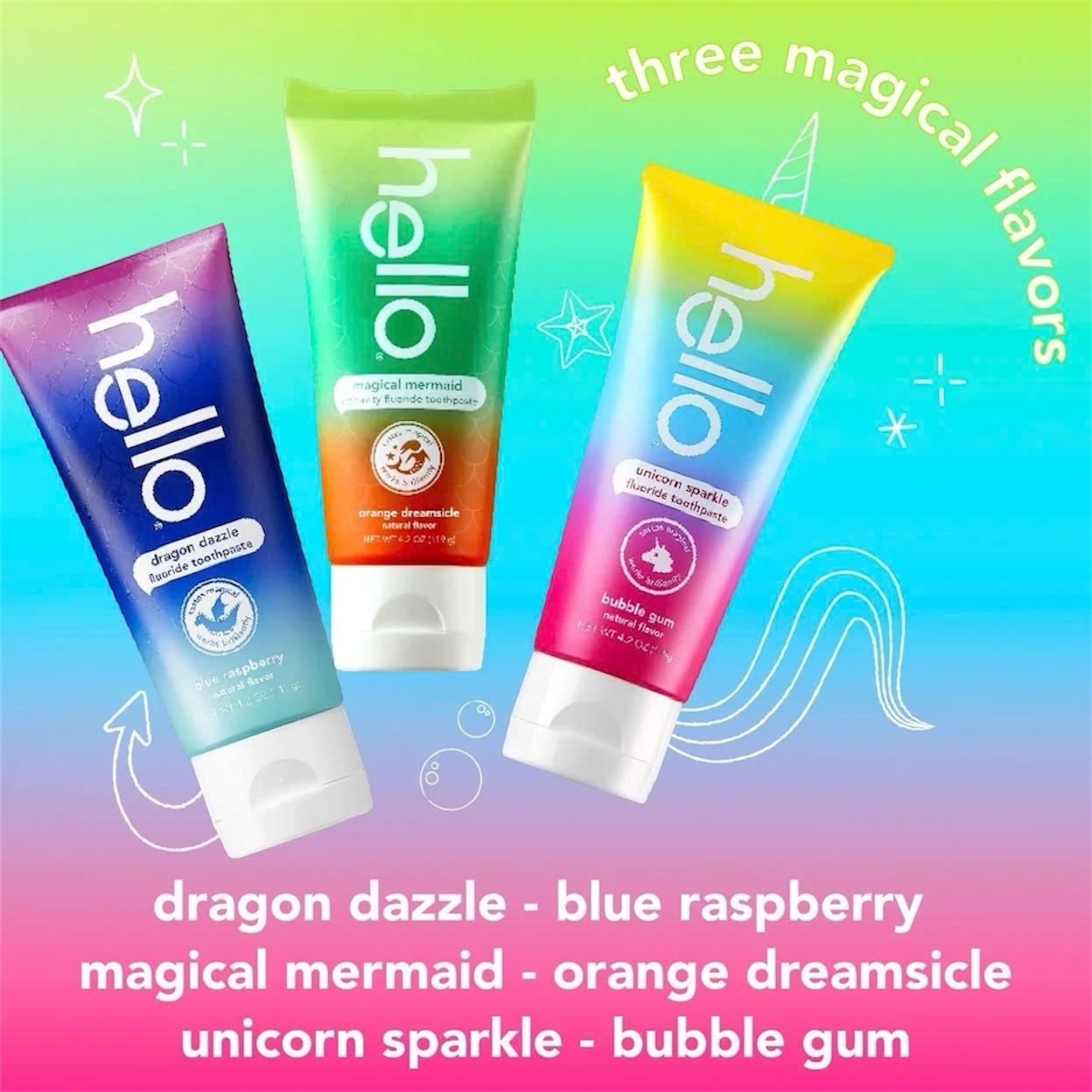 Hello toothpaste KID gift 03pcs1