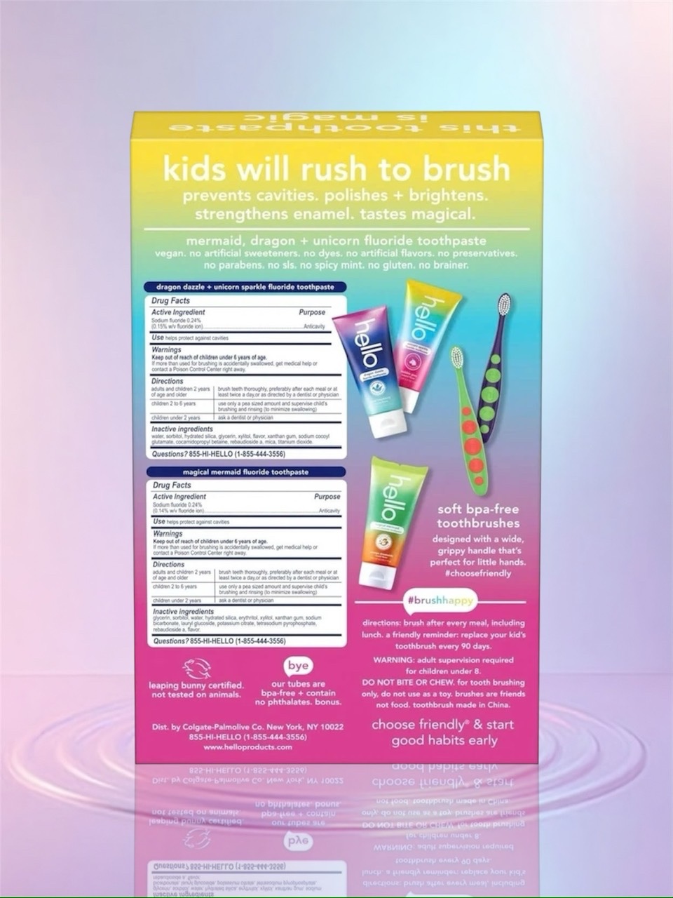 Hello toothpaste KID gift 03pcs4