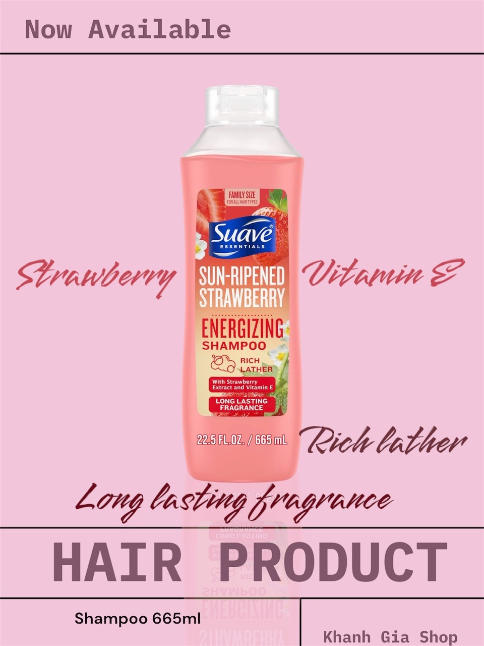 Suave DG Strawberry 22.5oz