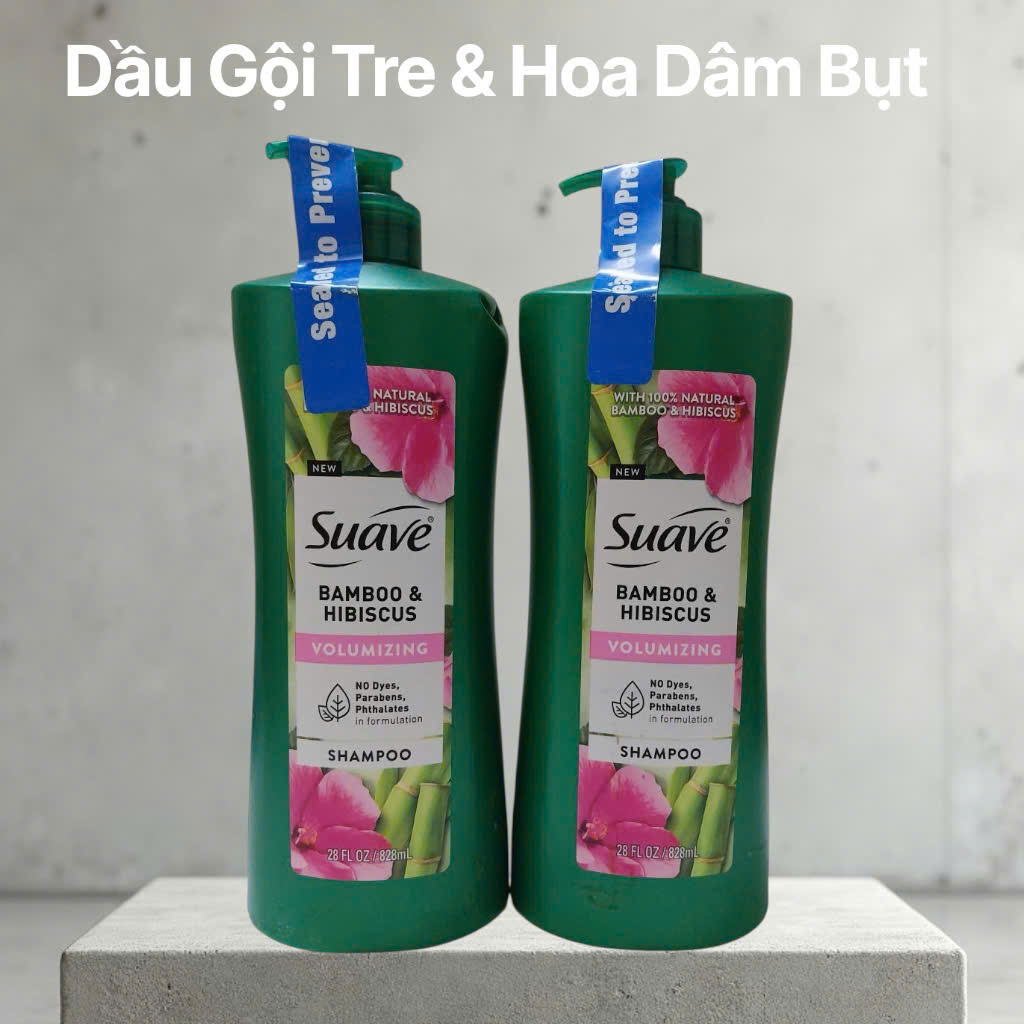 Suave Shampoo Bamboo & Hibiscus 828ml